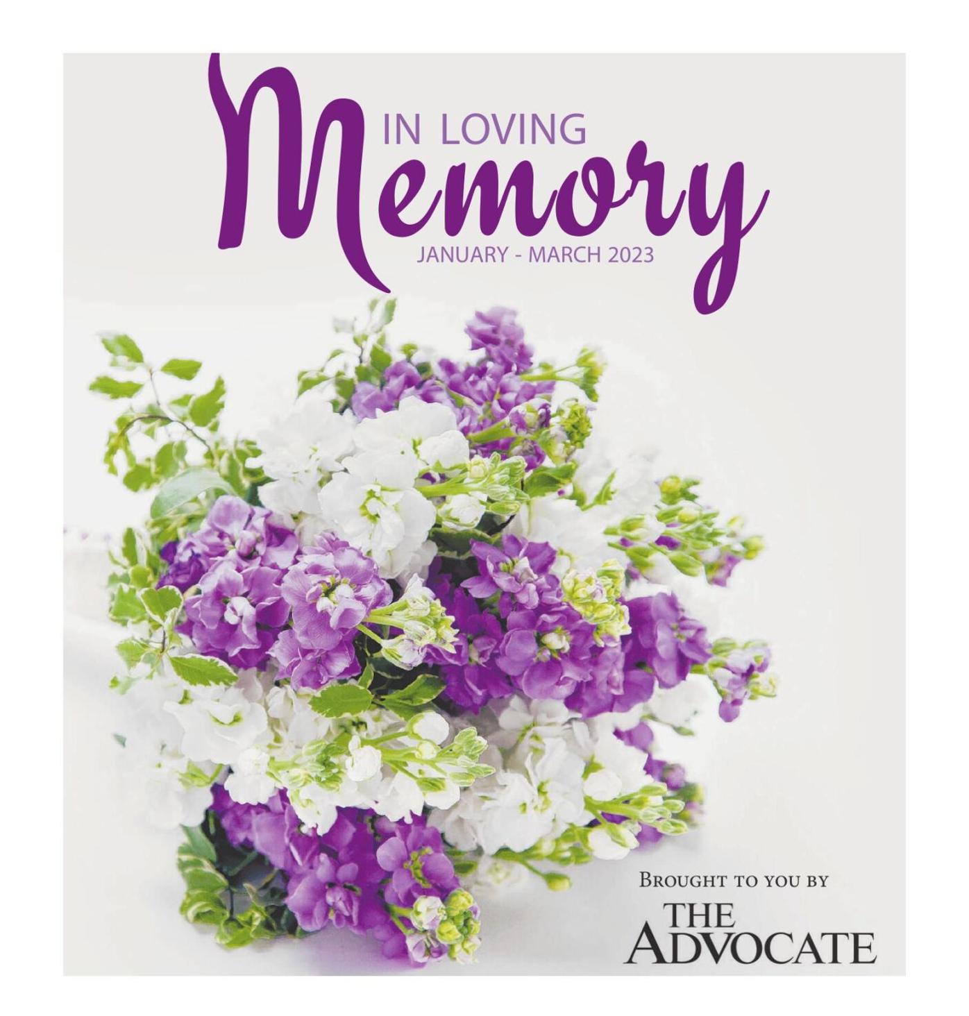 In Loving Memory - JANUARY - MARCH 2023