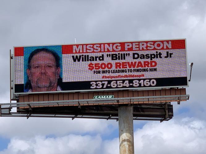 Willard Daspit missing billboard