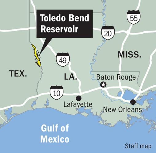 072925 Toledo Bend Reservoir map