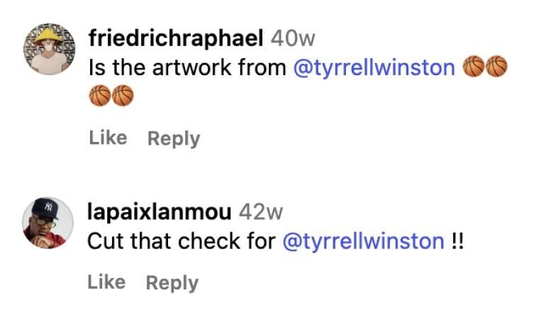 Comments asking Pelicans for Winston Credit