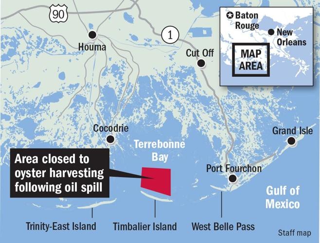 081222 Terrebone oil spill oyster map