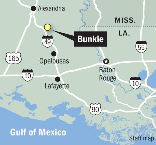 082425 Bunkie Louisiana map