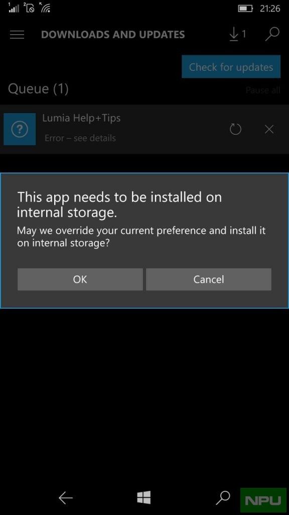 Apps issues