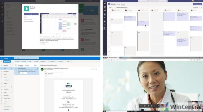 Bookiings app in Microsoft Teams