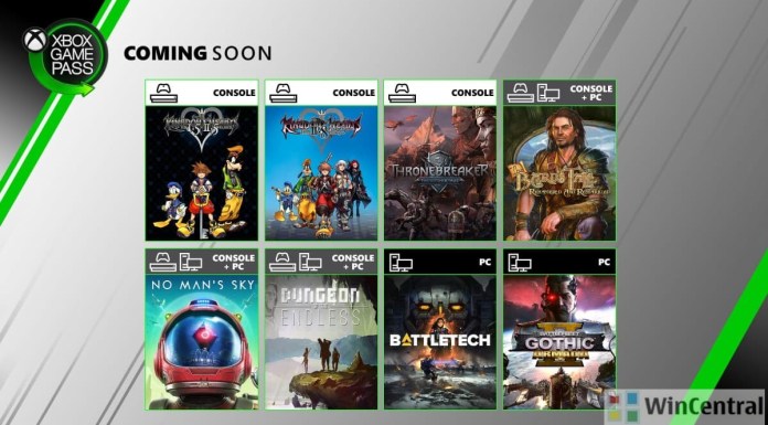 Xbox Game Pass Titles for Console and PC