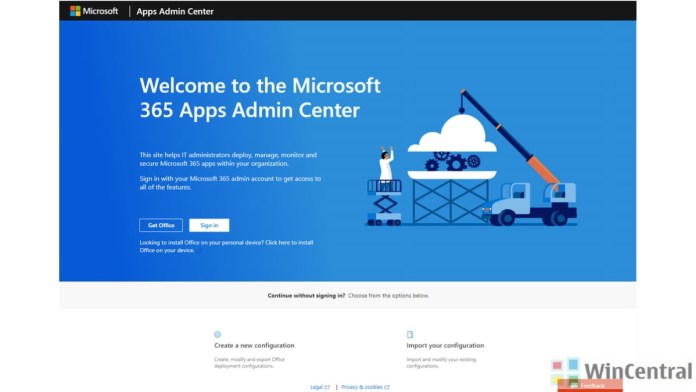 Office 365 Apps Admin Center