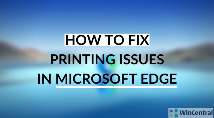 troubleshoot print issues in Microsoft Edge