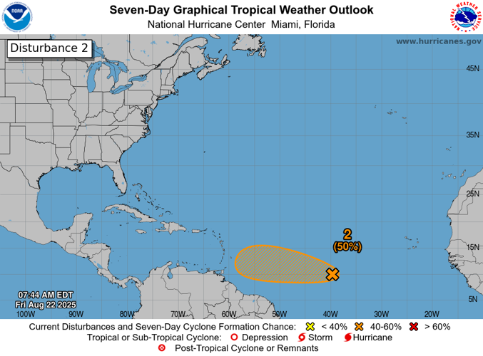 Disturbance 2 NHC 8/22/25