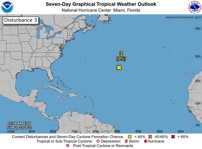 Disturbance 3 NHC 8/22/25