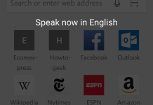 Microsoft Edge on Android - Voice Search