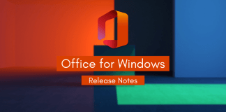 Office for Windows Release Notes