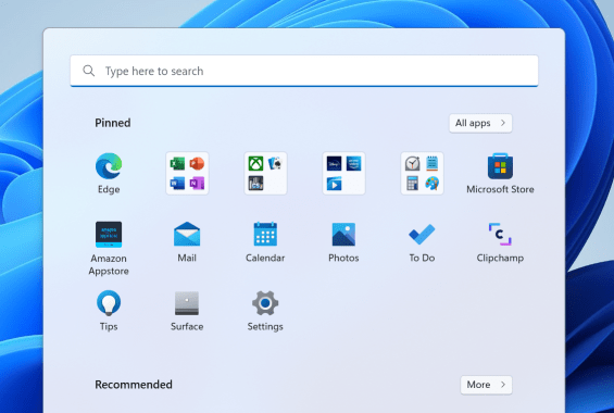 Start showing pinned apps organized into folders. 